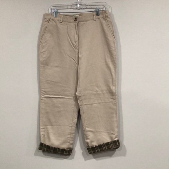 L.L. Bean Pants & Jumpsuits Ll Bean Bayside Flannel Lined Chino